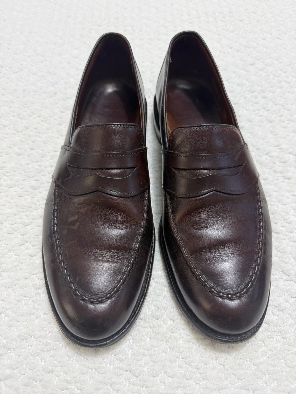 Allen Edmonds Randolph Calfskin Leather Penny Loafers Brown Men’s Size 11.5